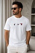 Белая оверсайз футболка Off-White Acrylic Arrow
