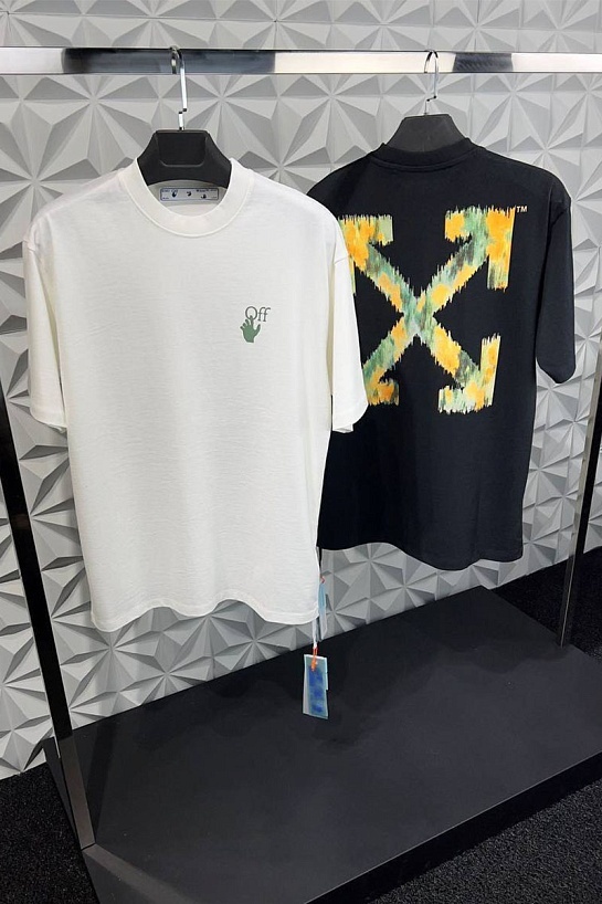 Белая оверсайз футболка Off-White Arrows