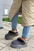 Замшевые женские слиперы с мехом UGG Funkette Platform