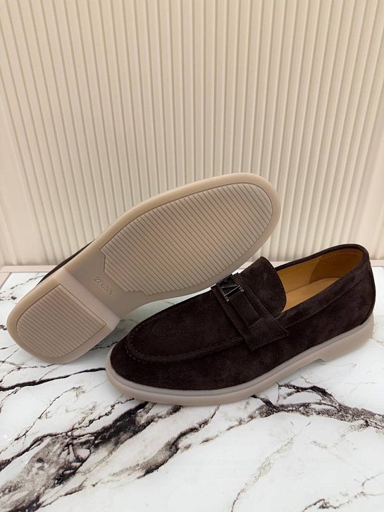 Мужские замшевые лоферы Ermenegildo Zegna