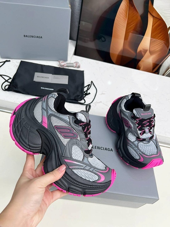 Женские кроссовки Balenciaga 10XL premium  - Pink / Grey