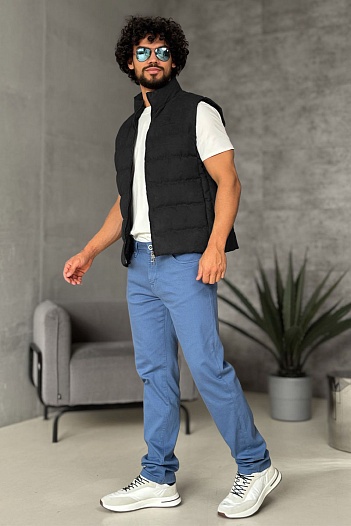 Мужской чёрный жилет Loro Piana   