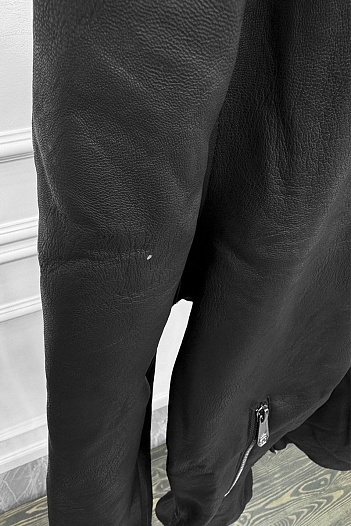 Мужское утеплённое пальто Philipp Plein чёрного цвета   