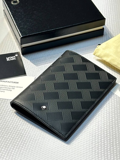 Кожаная обложка для паспорта Montblanc Premium 14x10 см   