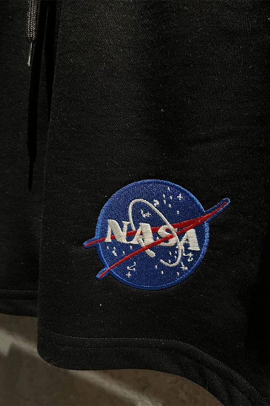 Мужские чёрные шорты Balenciaga x Nasa