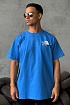 Оверсайз футболка Gucci x The North Face Collaboration landscape print - Blue