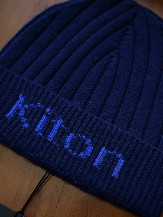 Кашемировая шапка Kiton premium - Royal Blue