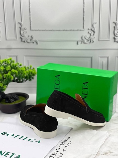 Мужские замшевые лоферы Bottega Veneta   