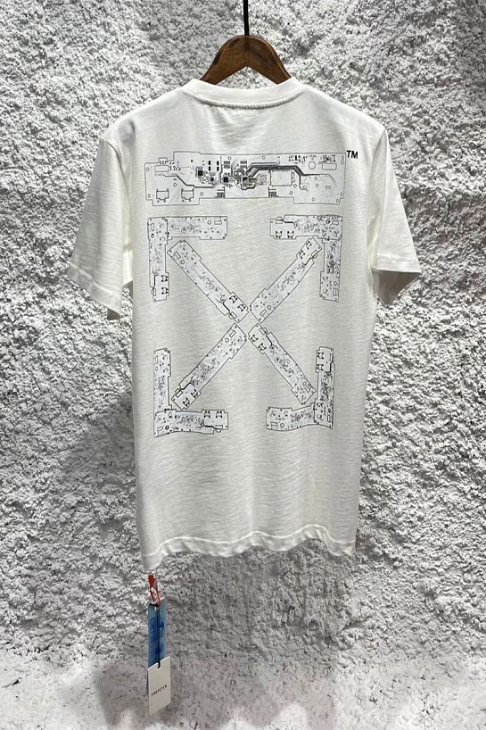 Белая оверсайз футболка Off-White Teenage Engineering