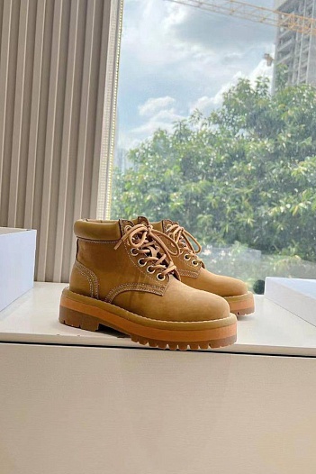 Женские ботинки Celine Premium - Brown   