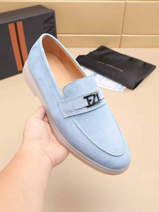 Мужские замшевые лоферы Ermenegildo Zegna