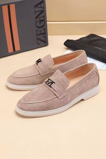 Мужские замшевые лоферы Ermenegildo Zegna   