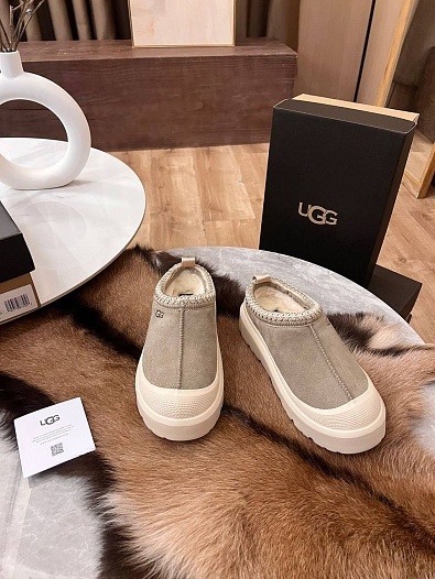 Женские слипоны UGG Tasman Weather Hybrid - Grey / White   