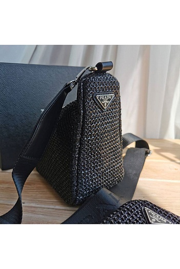 Сумка Prada Triangle Raffia 10.5x26x14 см   