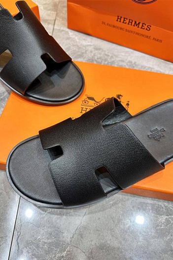 Мужские шлёпанцы Hermes Izmir - Black   