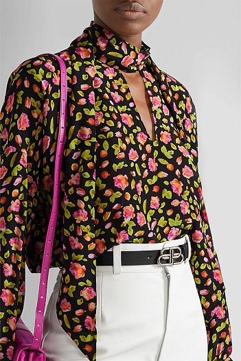 Кожаный ремень Balenciaga (ширина 3 см, длина 90 / 95 см)   