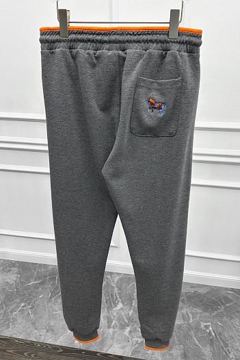 Спортивные штаны Hermes серого цвета   