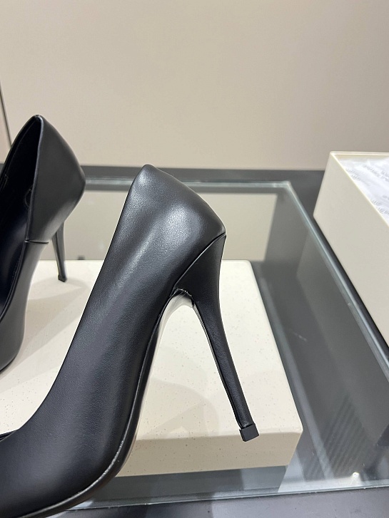 Женские кожаные туфли на каблуке Yves Saint Laurent premium