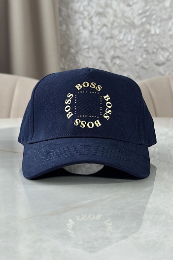 Мужская бейсболка Hugo Boss тёмно-синего цвета   