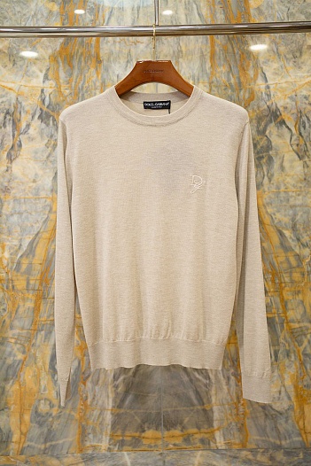 Мужской бежевый джемпер Dolce & Gabbana premium   