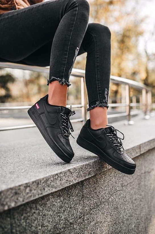 Кроссовки Supreme x Nike Air Force 1 - Black