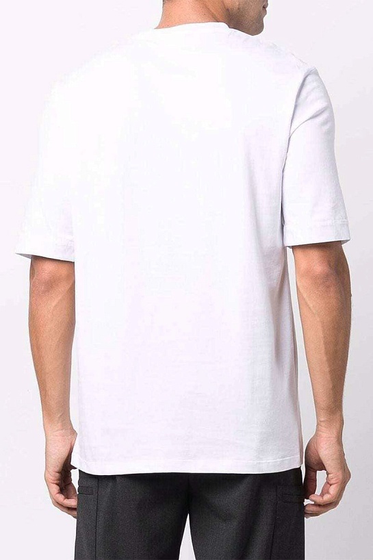 Белая оверсайз футболка Neil Barrett "Cyberpunk"