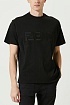 Чёрная футболка Fendi logo-embroidered
