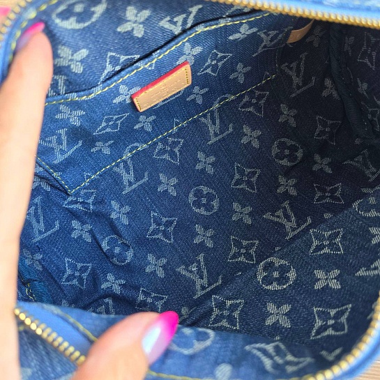 Женская джинсовая сумка Louis Vuitton 2 в 1 28x13 см