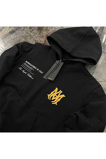 Худи чёрного цвета Amiri Military Specs Stencil   