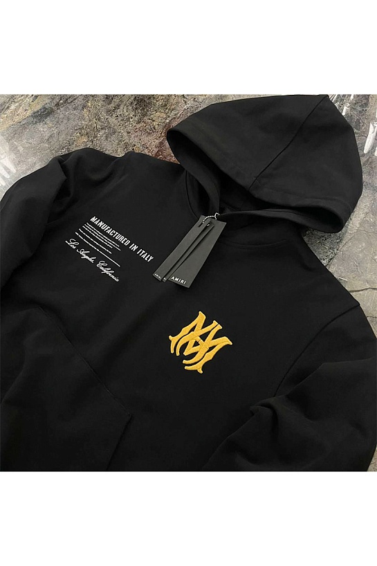 Худи чёрного цвета Amiri Military Specs Stencil