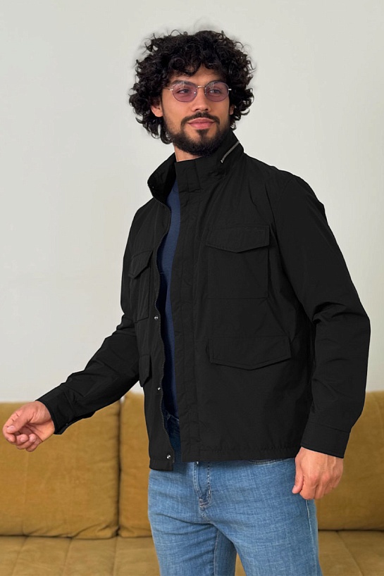 Мужская чёрная куртка Loro Piana Traveler