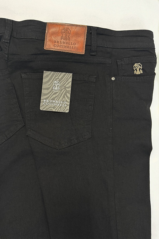 Мужские чёрные джинсы Brunello Cucinelli