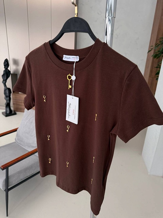 Женская футболка Schiaparelli premium - Brown