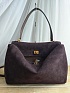 Замшевая сумка Balenciaga Rodeo Medium 35x23 см - Brown