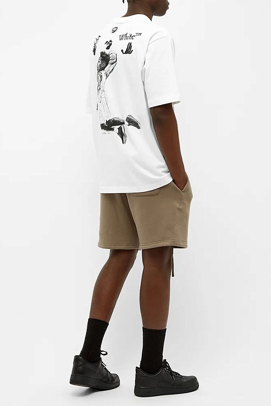 Белая оверсайз футболка  Air Jordan x Off-White