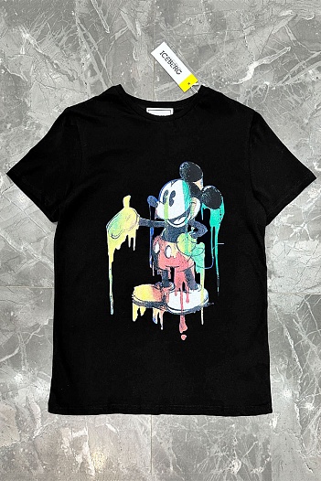 Чёрная футболка Iceberg Mickey Mouse   