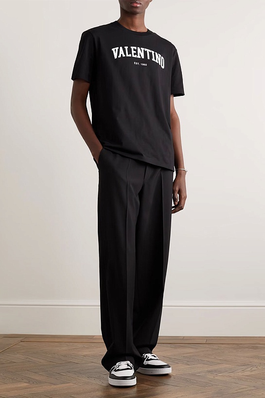 Оверсайз футболка Valentino чёрного цвета