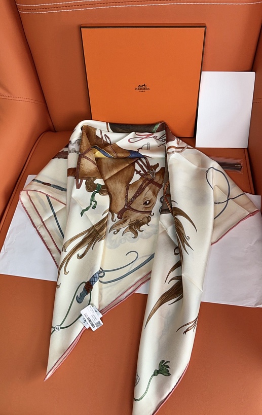 Платок Hermes Grand Galop premium 88x88 см