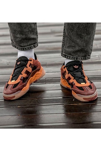 Кроссовки Adidas Niteball - Black / Orange   