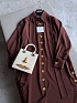 Женское платье на пуговицах Schiaparelli кофейного цвета