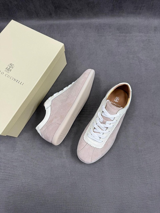 Мужские замшевые кроссовки Brunello Cucinelli