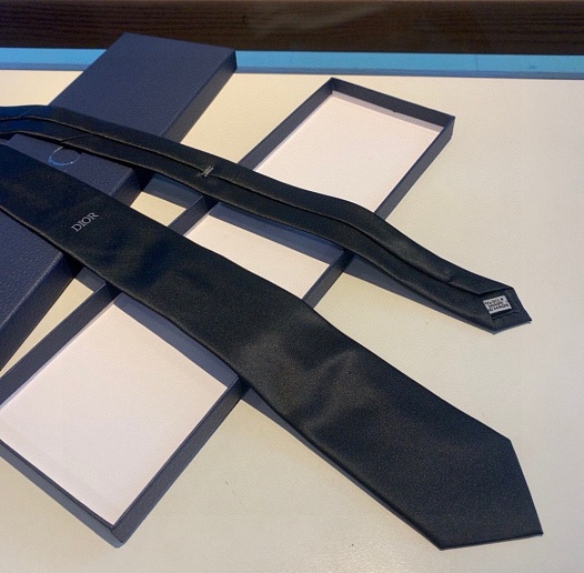 Галстук Dior logo-embroidered premium - Black   