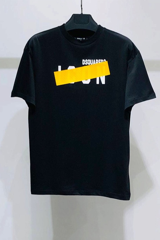 Мужская футболка Dsquared2 Tape Detail - Black