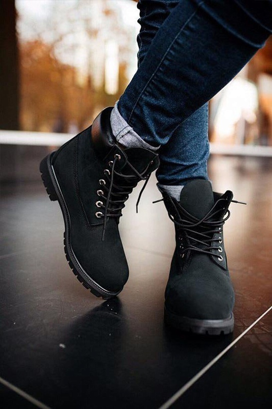Мужские ботинки Timberland Black Termo