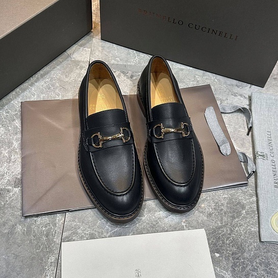 Кожаные лоферы Brunello Cucinelli Premium - Black