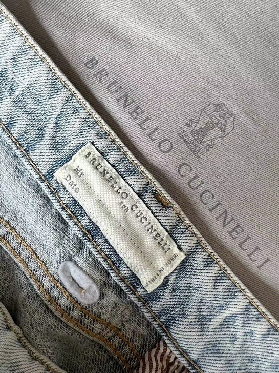 Мужские джинсы Brunello Cucinelli Premium Leisure Fit - Light Blue