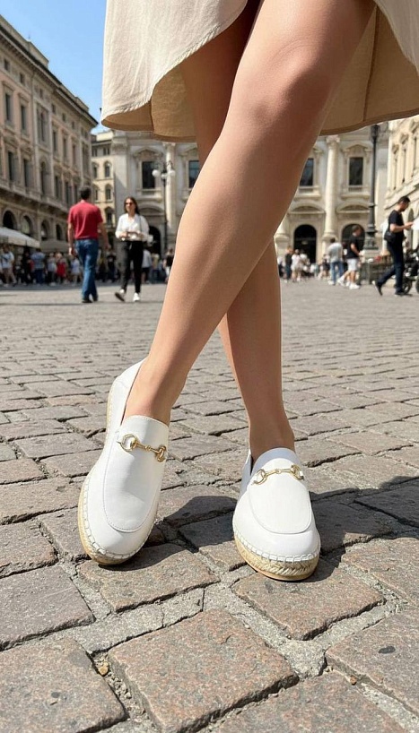 Женские кожаные лоферы Gucci GG Horsebit premium
