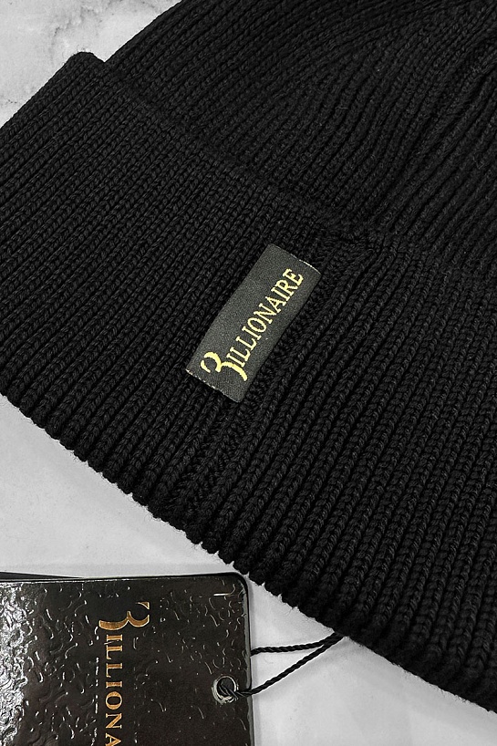 Шапка Billionaire logo-embroidered - Black