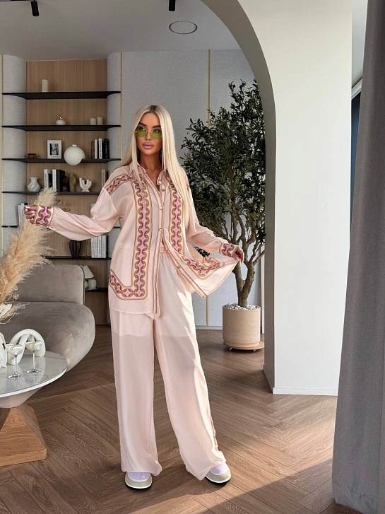 Женский розовый костюм Zimmermann premium