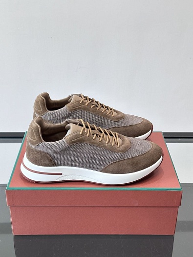 Мужские кроссовки Loro Piana Week End Walk - Brown   